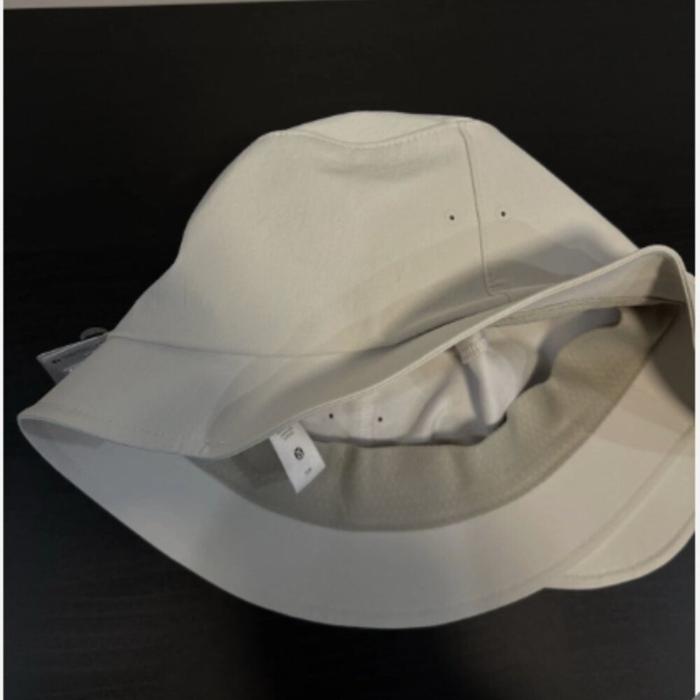 Lululemon Wide Brim Bucket Hat White Ivory Cream Bone - M/L